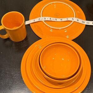 Fiesta Bold Orange Dinnerware Set